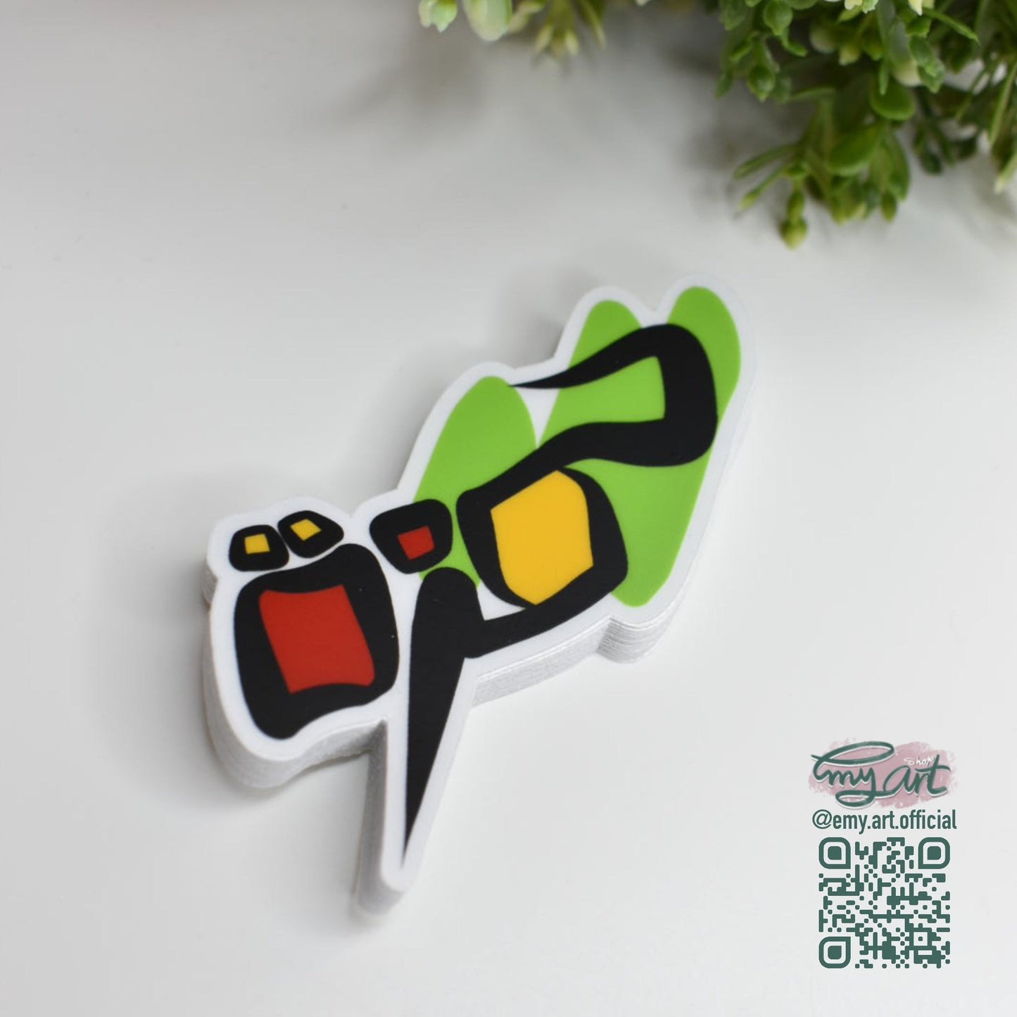 Arabic Name “ حمزة ” Clear Sticker