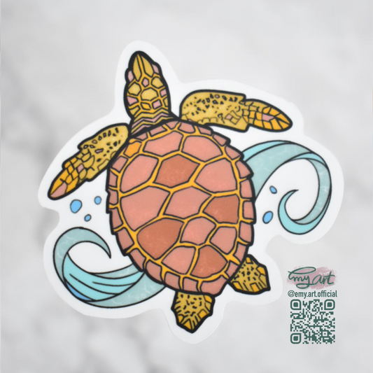 “TURTLE” Clear Sticker