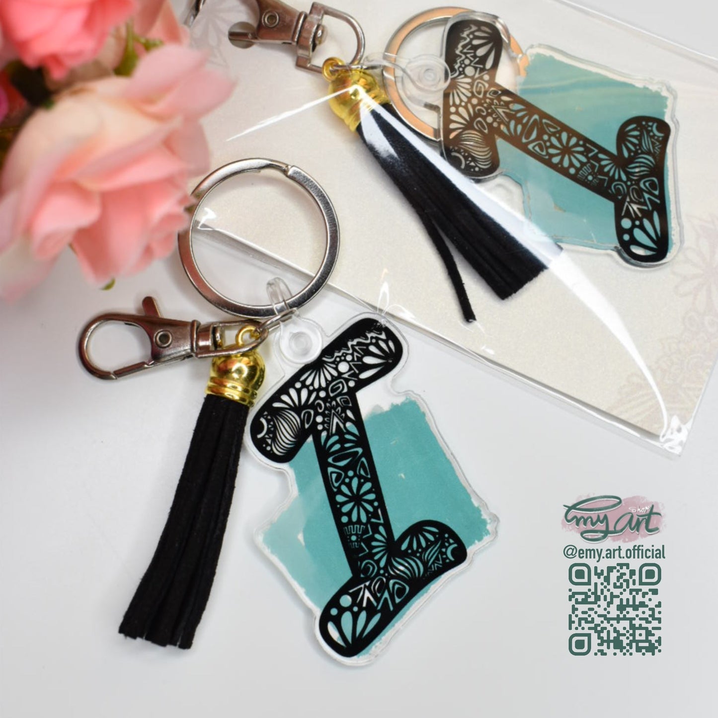 Acrylic Keychain - LETTER I