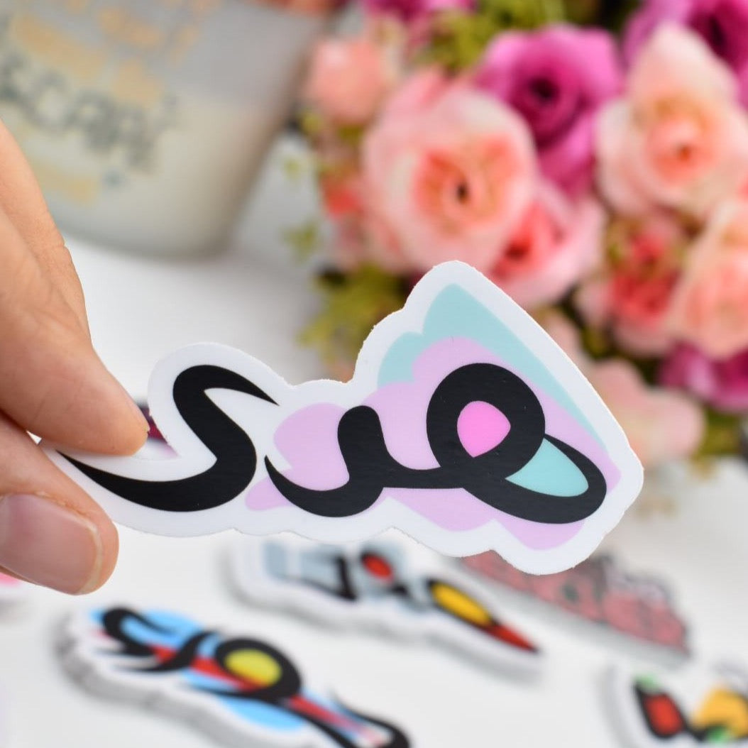 Arabic Name “ هدى ” Clear Sticker