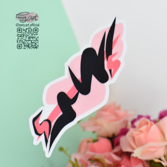 Arabic Name “ إسراء ” Clear Sticker