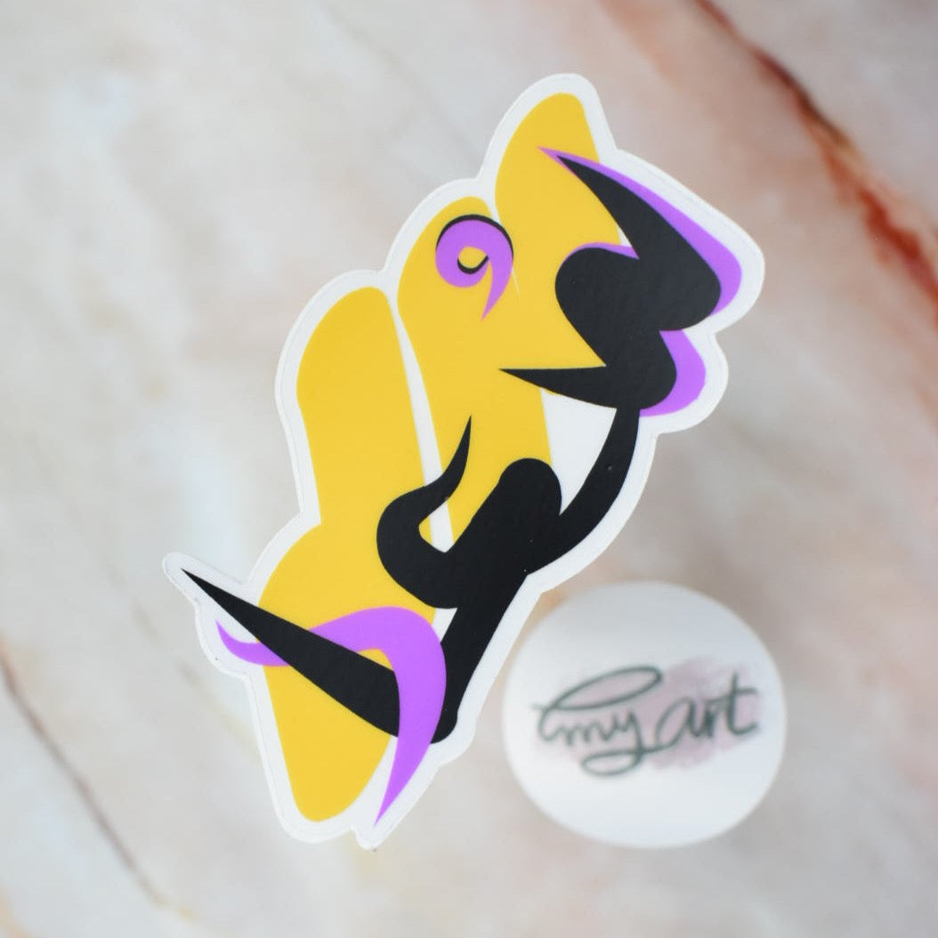 Arabic Name “ سعاد ” Clear Sticker