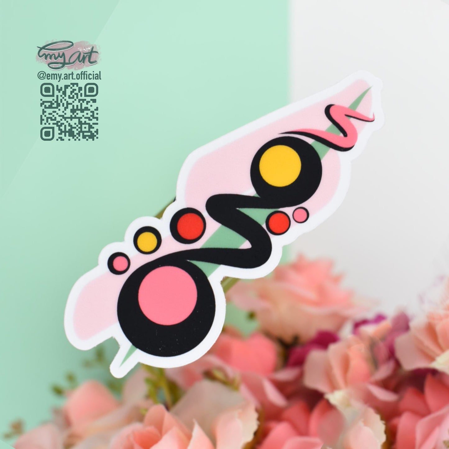 Arabic Name “ أمينة” Clear Sticker