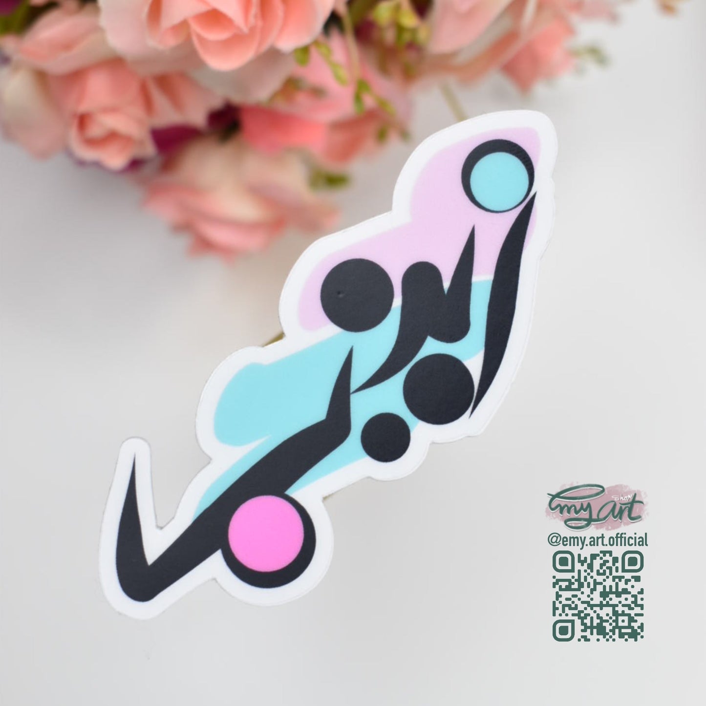 Arabic Name “ زينب ” Clear Sticker