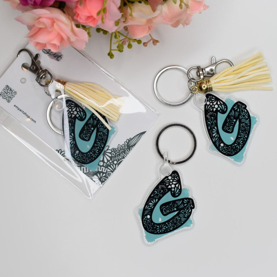 Acrylic Keychain - LETTER G