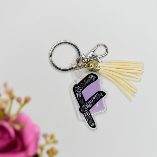 Acrylic Keychain - LETTER F