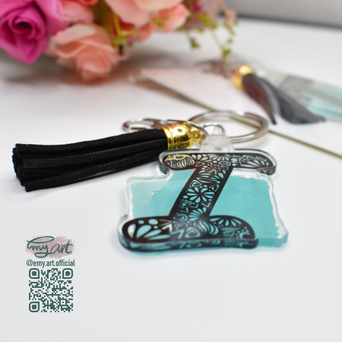 Acrylic Keychain - LETTER I