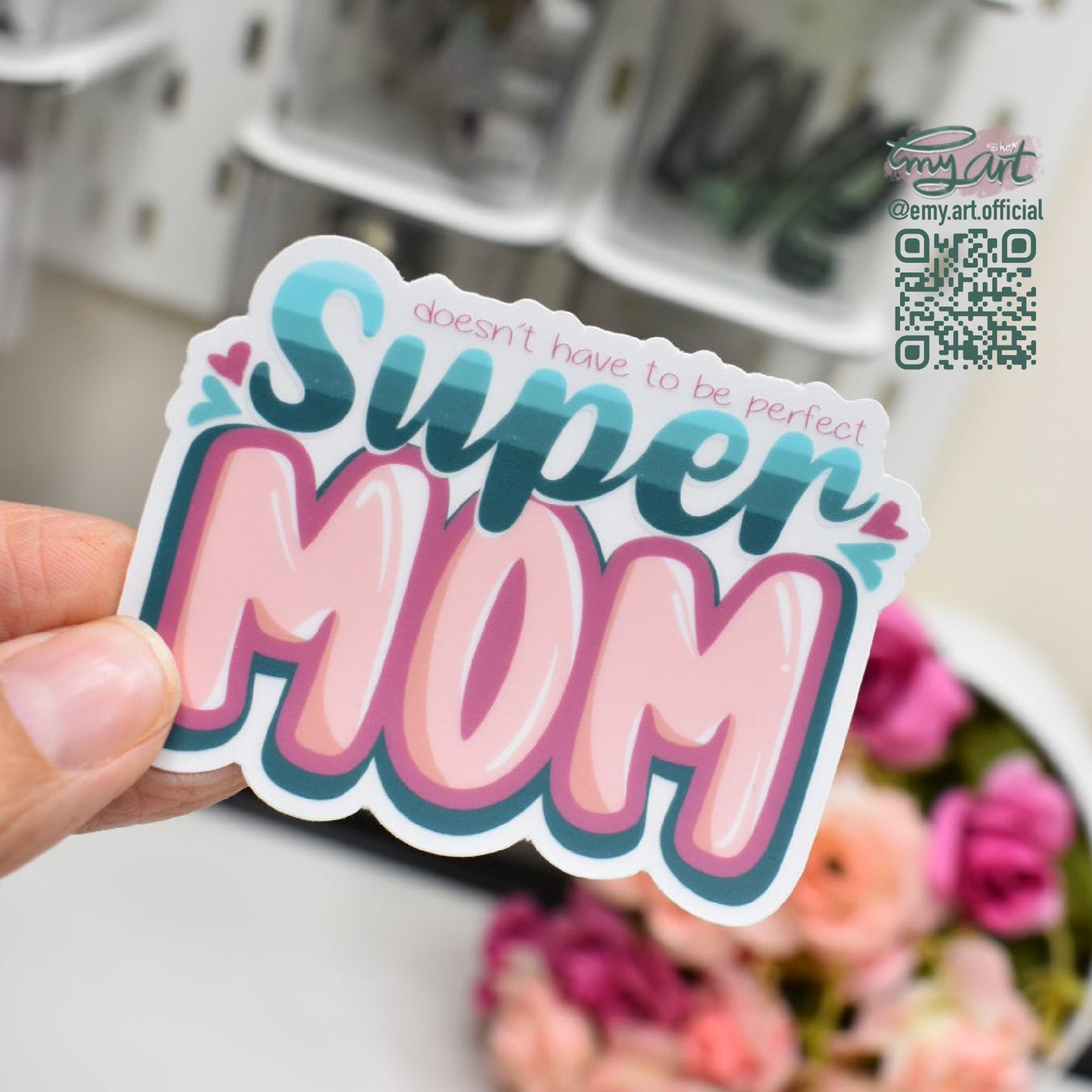 “Super MOM” Sticker