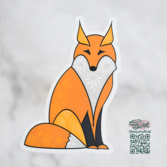 “Fox” Clear Sticker