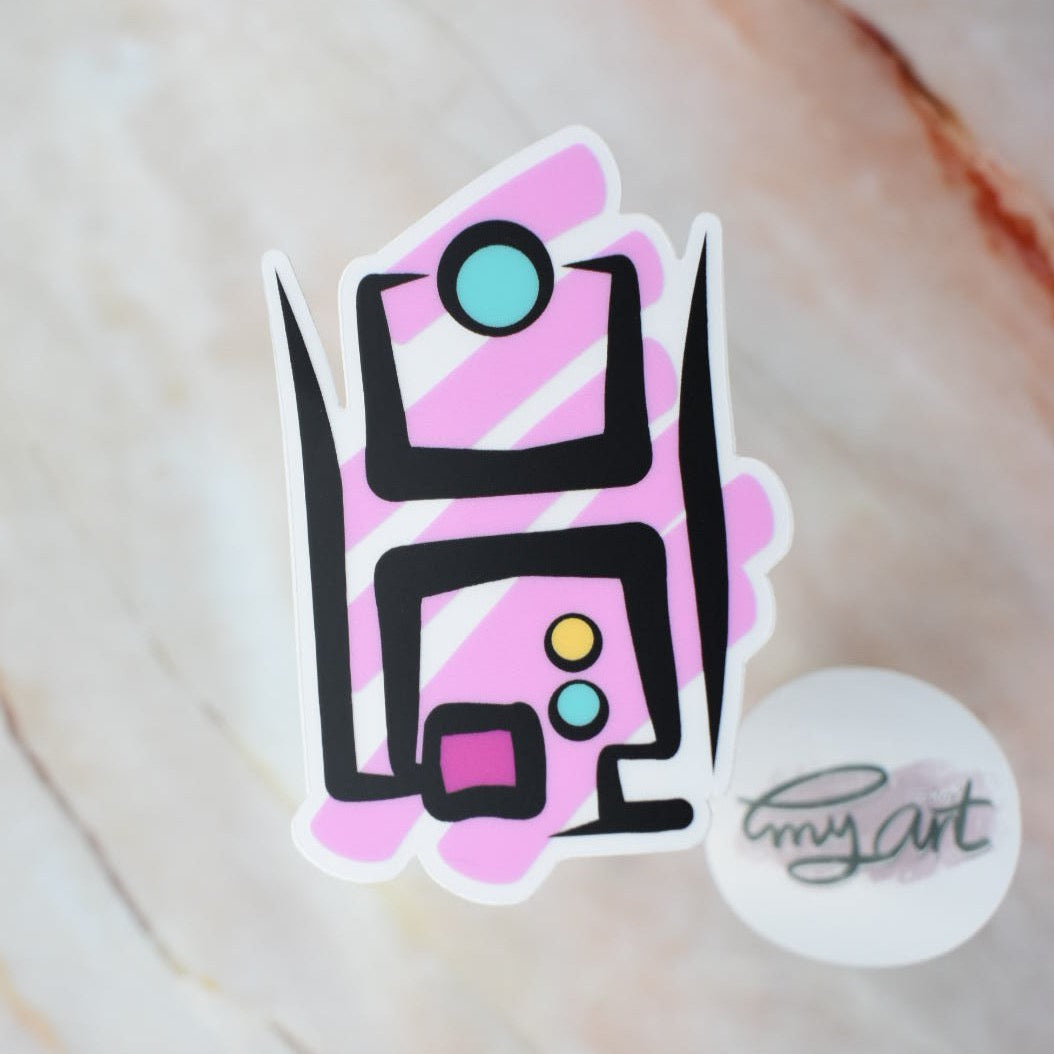 Arabic Name “ إيمان ” Clear Sticker